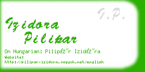 izidora pilipar business card